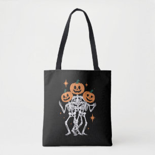 Pumpkin Skeleton Halloween Pumpkin Spooky Season Draagtas
