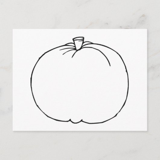 Pumpkin Sketch Briefkaart (Voorkant)