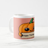 Pumpkin Smiles & Gratitude Sips- Thanksgiving Mug (Devant gauche)