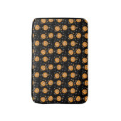 Pumpkin Snoep Bucket Pattern Oranje Black Badmat (Voorkant Verticaal)