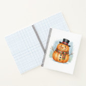 Pumpkin snowman notitieboek (Binnen)
