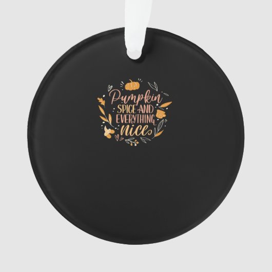 Pumpkin-specerij en alle mooie Herfsten op Bac Ornament (voorkant)