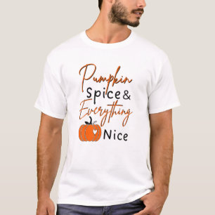 Pumpkin-specerij en alle mooie Thanksgivingen T-shirt