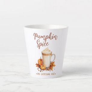 Pumpkin-specerij en alles wat goed is latte mok
