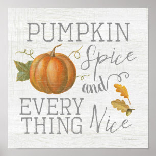 Pumpkin-specerij en alles wat goed is poster