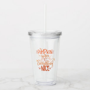 Pumpkin-specerij en alles wat mooi is acryl drinkbeker