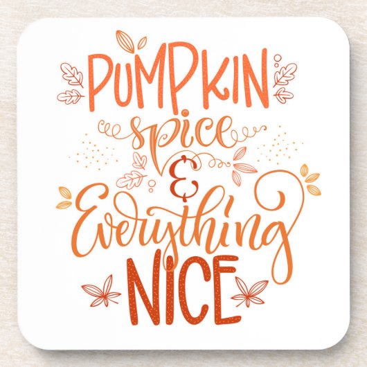 Pumpkin-specerij en alles wat mooi is bier onderzetter (Voorkant)