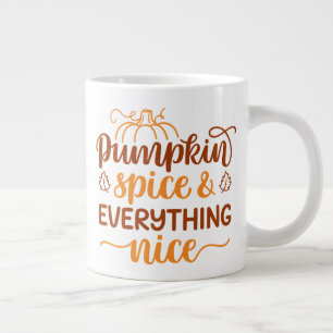 Pumpkin-specerij en alles wat mooi is extra grote beker
