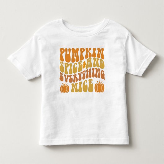 Pumpkin-specerij en alles wat mooi is kinder shirts (Voorkant)