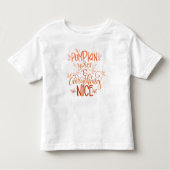 Pumpkin-specerij en alles wat mooi is kinder shirts (Voorkant)