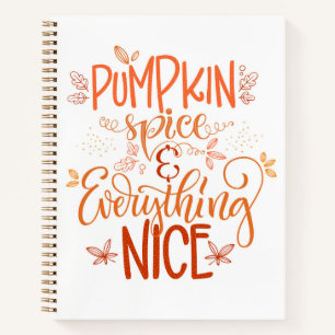 Pumpkin-specerij en alles wat mooi is notitieboek