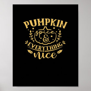 Pumpkin-specerij en alles wat mooi is poster