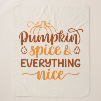 Pumpkin-specerij en alles wat mooi is sherpa deken