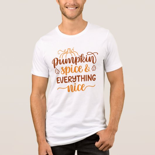 Pumpkin-specerij en alles wat mooi is Tri-Blend shirt (Voorkant)