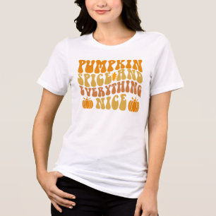 Pumpkin-specerij en alles wat mooi is Tri-Blend shirt