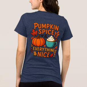 Pumpkin-specerij en alles wat mooi is Tri-Blend shirt