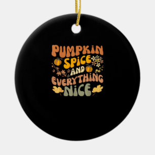 Pumpkin-specerij en alles wat mooi is voor de Herf Keramisch Ornament