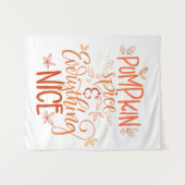 Pumpkin-specerij en alles wat mooi is wandkleed (Voorkant (horizontaal))