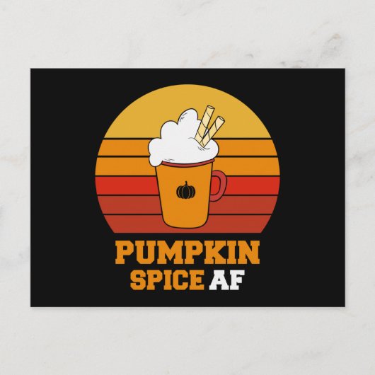 Pumpkin Spice Af Funny Halloween Briefkaart (Voorkant)