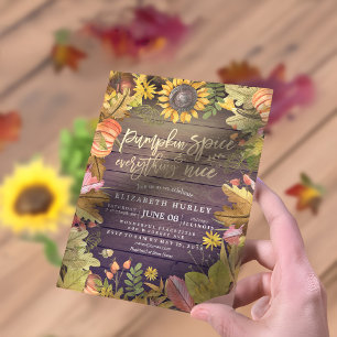 Pumpkin Spice & Alles-Baby shower in Nice Kaart