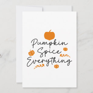 Pumpkin Spice Alles Bedankkaart