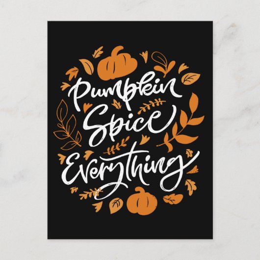 Pumpkin Spice Alles Briefkaart (Voorkant)