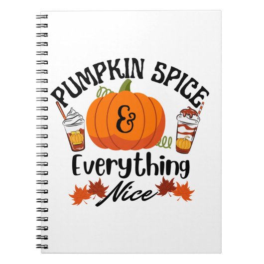 Pumpkin Spice Alles goed Notitieboek (Voorkant)
