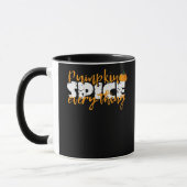Pumpkin Spice Alles Halloween Grappig Mok (Links)