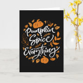 Pumpkin Spice Alles Kaart (Gele Bloem)