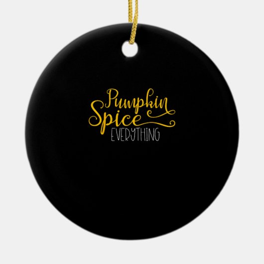 Pumpkin Spice Alles Keramisch Ornament (Voorkant)