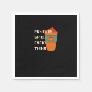 Pumpkin Spice Alles Klassiek Grappig Herfst Servet