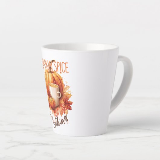 Pumpkin Spice Alles Latte Mok (Rechterhoek)