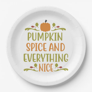 Pumpkin Spice Alles Leuke Herfst Vakantie Papieren Bordje