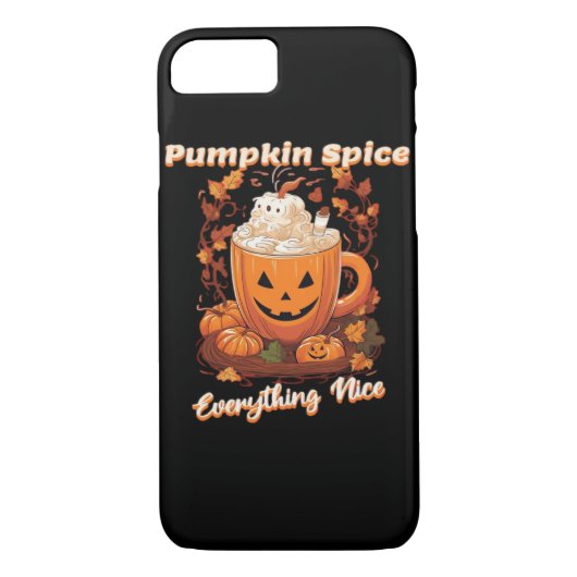 Pumpkin Spice Alles Mooie Pumpkin Spice Koffie Case-Mate iPhone Case (Achterkant)