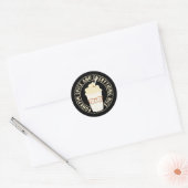 Pumpkin Spice & Alles-Nice Cute Kawaii Ronde Sticker (Envelop)