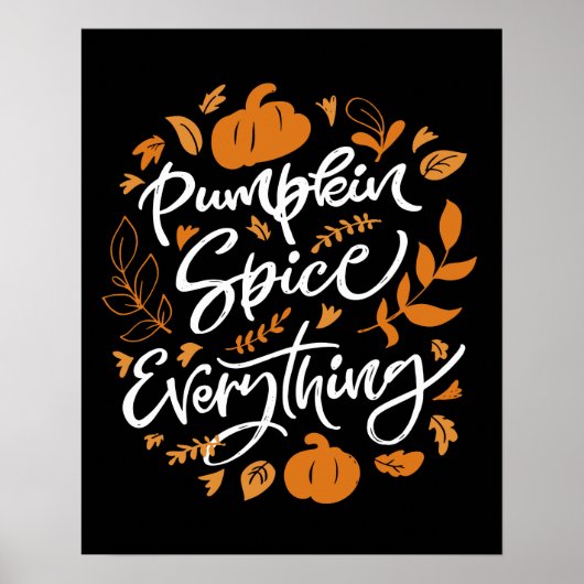 Pumpkin Spice Alles Poster (Voorkant)