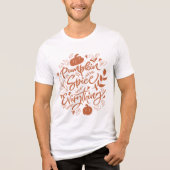 Pumpkin Spice Alles Tri-Blend Shirt (Voorkant)