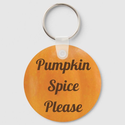 Pumpkin Spice Alsjeblieft Sleutelhanger (Voorkant)