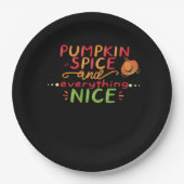Pumpkin Spice and Everything Leuke slogan Quote Papieren Bordje (Voorkant)