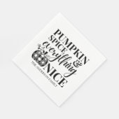 Pumpkin Spice And Everything Nice Fall Servet (Hoek)