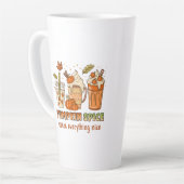 Pumpkin Spice Autumn Drink Art Latte Mok (Linkerhoek)