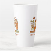 Pumpkin Spice Autumn Drink Art Latte Mok (Voorkant)