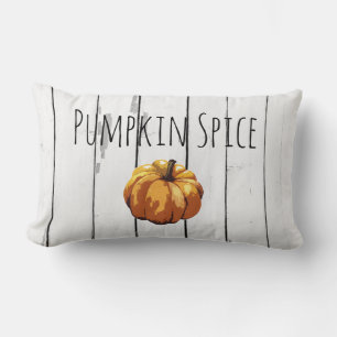 Pumpkin Spice Autumn Farmhouse Shiplap Kussen
