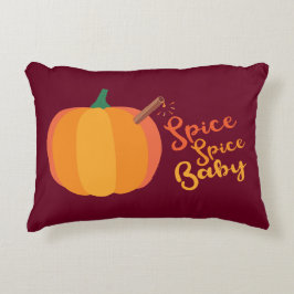 Pumpkin "Spice Baby" Herfst Pillow Decoratief Kussen