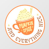 Pumpkin Spice Badge Raamsticker (Vel)
