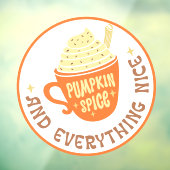 Pumpkin Spice Badge Raamsticker (Vel 3)