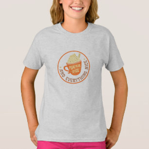 Pumpkin Spice Badge T-shirt voor meisjes