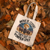 Pumpkin Spice Coffee Funny Bison Stampede Tote Bag