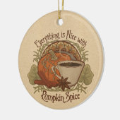 Pumpkin Spice Coffee  look Ceramic Ornament (Links)