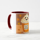 Pumpkin Spice Coffee Mok — Halloween in het najaar (Voorkant links)